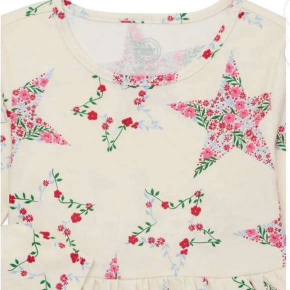 Wonder Nation Girls Long Sleeve Floral Star Dress XXL - Picture 8 of 9